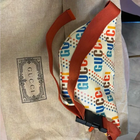 Gucci Kids Multicolor Logo Belt Bag